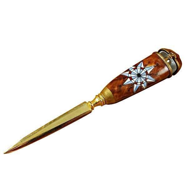 Elegant Letter Opener for Collectors Porcelain Limoges professional home French Trinket Box