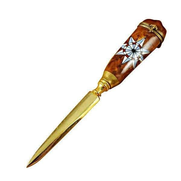Elegant Letter Opener for Collectors Porcelain Limoges professional home French Trinket Box