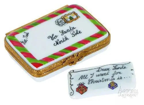 Letter to Santa Limoges Box – Authentic French Porcelain