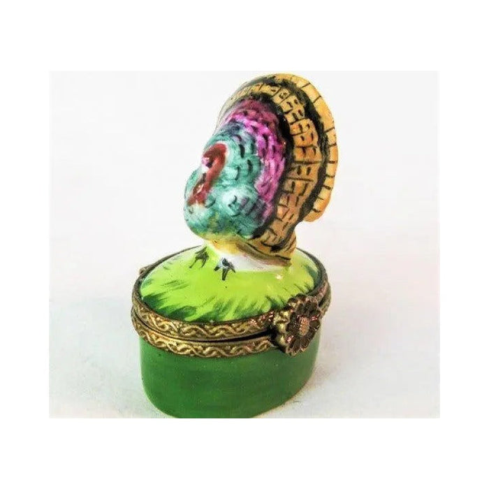 Limoges Boutique presents the Lil Turkey for Thanksgiving, a genuine Limoges box painted by hand in France