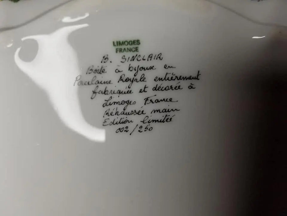 Lovers Jewelry Box for Romantic Elegance Porcelain Limoges Jewelry Love Valentine French Trinket Box