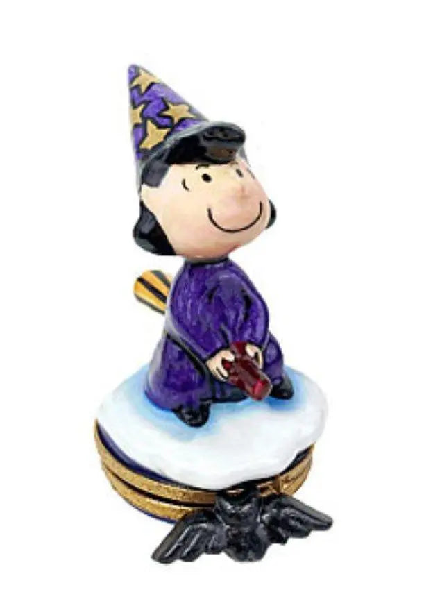 Lucy Witch Artoria for Halloween Collectors Porcelain Limoges halloween witch French Trinket Box