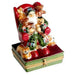 Fireside Joy Limoges Box for Holiday Decor Porcelain Limoges Santa Claus French Trinket Box