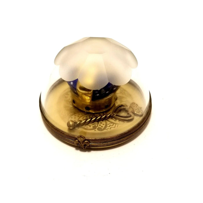 Mardi Gras Crown Box for Collectors Porcelain Limoges london Rochard Limoges Box travel hat French Trinket Box