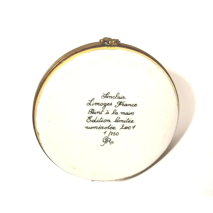 Mardi Gras Crown Box for Collectors Porcelain Limoges london Rochard Limoges Box travel hat French Trinket Box