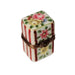 Maroon Perfume Box Charm for Unique Gift Porcelain Limoges Perfume French Trinket Box