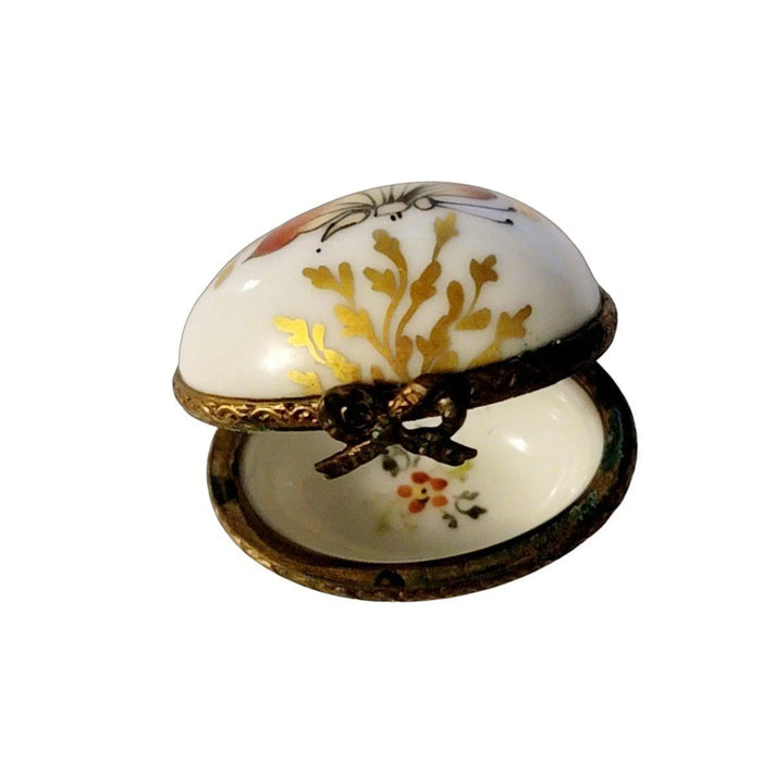 Butterfly Porcelain Egg for Collectors Porcelain Limoges Egg Butterfly French Trinket Box