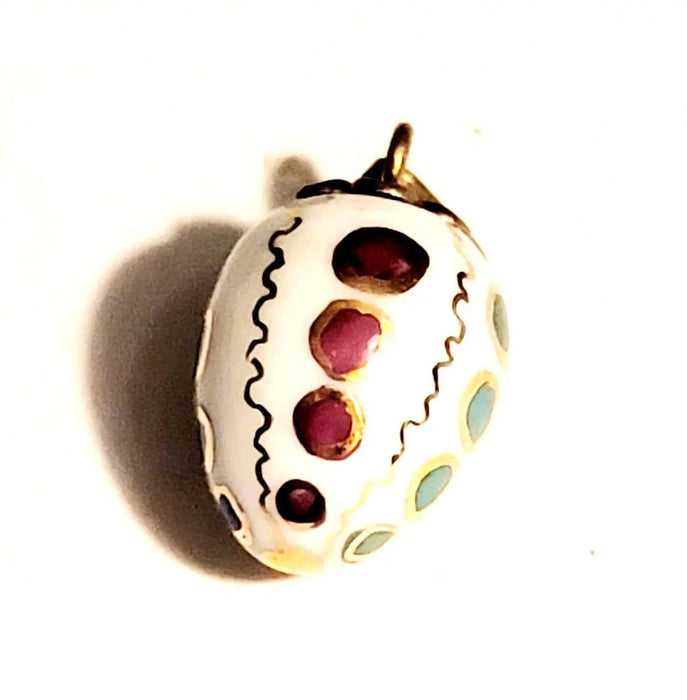 Mini Drop Dots Pendant for Elegant Style Porcelain Limoges jewelry French Trinket Box