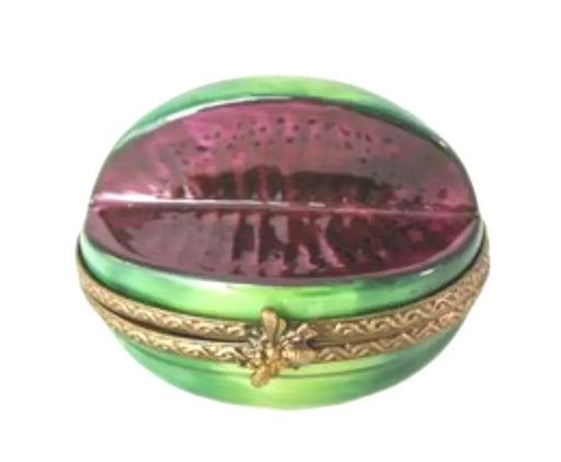 Mini Open Watermelon Limoges Box for Collectors Porcelain Limoges fruit French Trinket Box