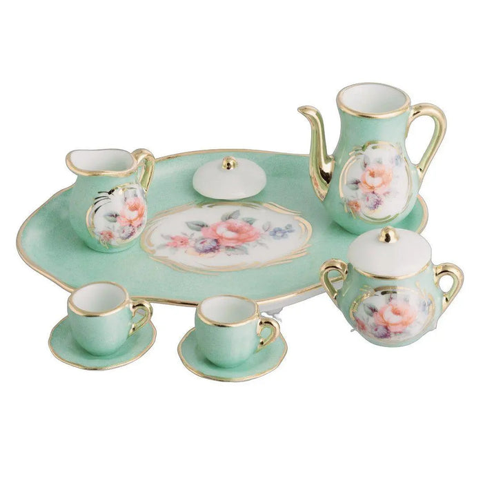 Mini Tea Set for Tea Lovers Porcelain Limoges China French Trinket Box