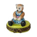 The painter's artistry shows on this Mini Teddy Bear Limoges box