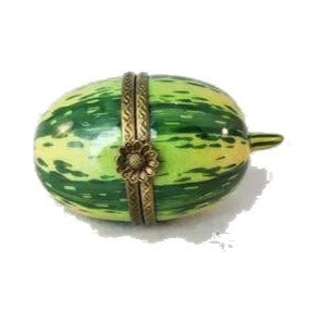 Mini Watermelon Limoges box painted by hand in Limoges, France, a gift to treasure