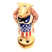 Ms Mama Pig Limoges Box for Patriotic Decor Porcelain Limoges united patriotic pig French Trinket Box