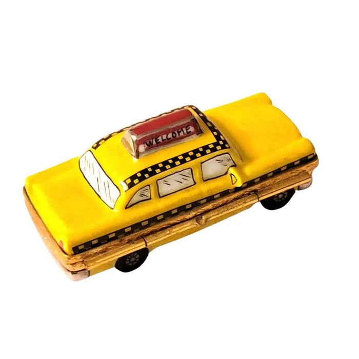 New York Taxi Limoges Box for Collectors Porcelain Limoges vehicle united states French Trinket Box