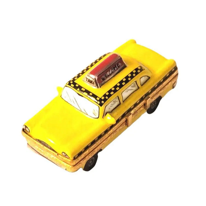 New York Taxi Limoges Box for Collectors Porcelain Limoges vehicle united states French Trinket Box