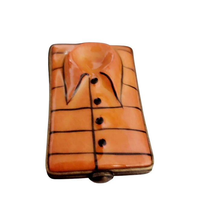 Orange Shirt Limoges Box for Collectors Porcelain Limoges Artoria French Trinket Box