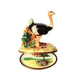 Ostrich Trinket Box for Bird Lovers Porcelain Limoges Limoges Boxes bird wild French Trinket Box