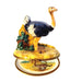 Ostrich Trinket Box for Bird Lovers Porcelain Limoges Limoges Boxes bird wild French Trinket Box