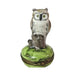 The painter's artistry shows on this Owls on Stump Limoges box