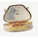 Pastel Floral Box for Keepsakes Porcelain Limoges purse Decal limoges box bags ladies French Trinket Box