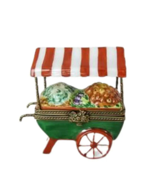 Produce Cart Limoges Box for Collectors Porcelain Limoges fruit professional French Trinket Box