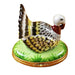 Proud Turkey Limoges Box for Collectors Porcelain Limoges Farm Bird French Trinket Box