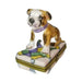 Puppy Dog Limoges box painted by hand in Limoges, France, a gift to treasure