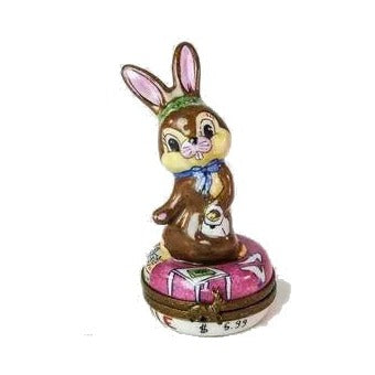 The Rabbit Shopping, a Limoges keepsake with true French charm