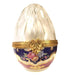 Rare Crystal Egg for Elegant Collectors Porcelain Limoges Egg Wedding Special French Trinket Box