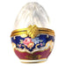 Rare Crystal Egg for Elegant Collectors Porcelain Limoges Egg Wedding Special French Trinket Box