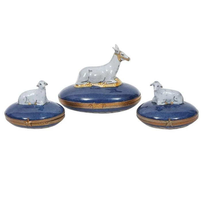 Rare Limoges Nativity Set for Holiday Gifting Porcelain Limoges nativity French Trinket Box