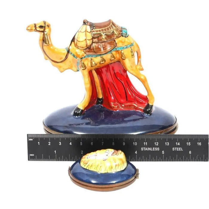 Rare Limoges Nativity Set for Holiday Gifting Porcelain Limoges nativity French Trinket Box