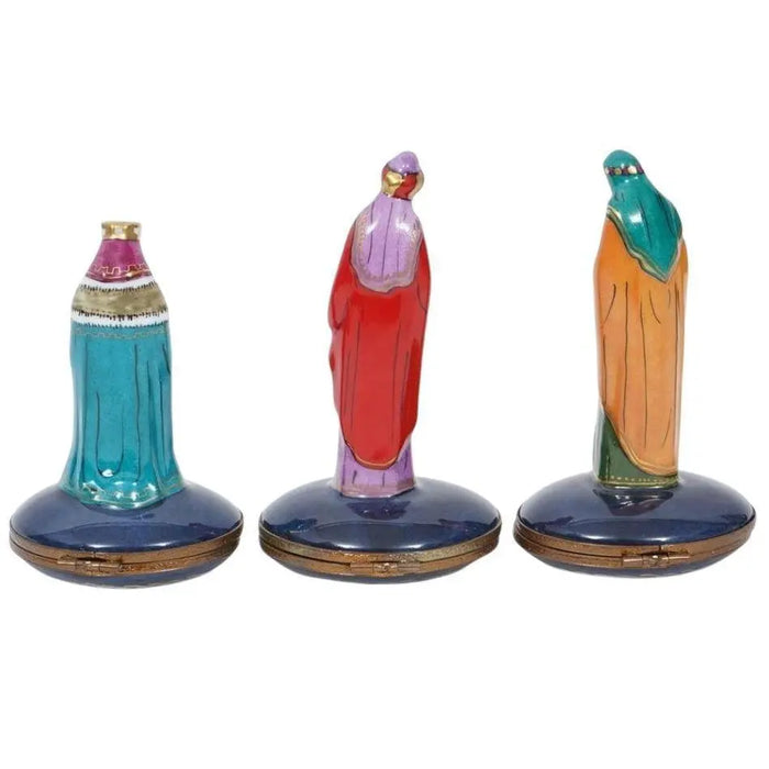 Rare Limoges Nativity Set for Holiday Gifting Porcelain Limoges nativity French Trinket Box