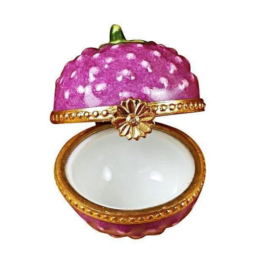 Raspberry Limoges Box for Collectors Porcelain Limoges fruit French Trinket Box