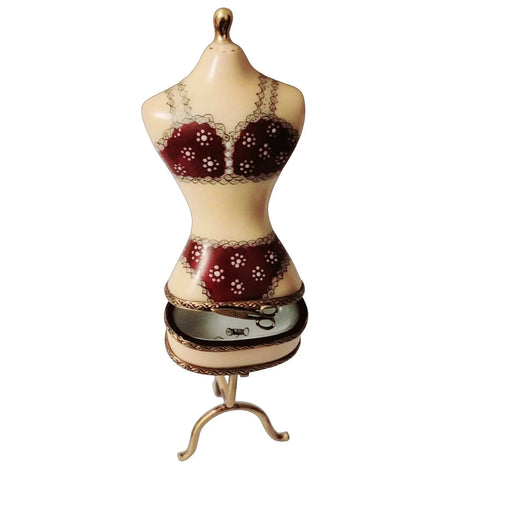 Lingerie Mannequin Box for Fashion Lovers Porcelain Limoges Fashion jewelry women shoes limoges box French Trinket Box
