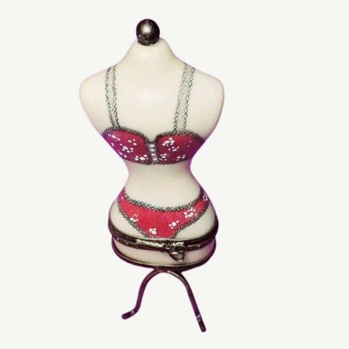 Lingerie Mannequin Box Rare Handcrafted Limoges Gift Lingerie Mannequin Box Rare Handcrafted Limoges Gift