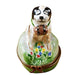 Saint Bernard Limoges Box for Dog Lovers Porcelain Limoges dog French Trinket Box