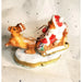 Santa Bear Sleigh Adventure Porcelain Limoges xmas theme teddy French Trinket Box