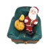 Santa Claus Limoges Box for Holiday Cheer Porcelain Limoges santa christmas French Trinket Box