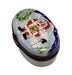 Santa and Snowman Box for Holiday Cheer Porcelain Limoges santa christmas French Trinket Box