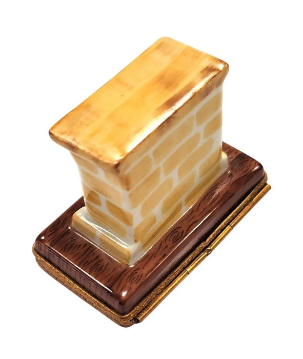 Santa in Cozy Fireplace for Holiday Decor Porcelain Limoges santa christmas xmas French Trinket Box