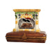 Limoges Boutique presents the Santa in Fireplace Christmas, a genuine Limoges box painted by hand in France