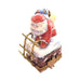 Collectible Santa on Chimney Limoges box with artisan brushwork