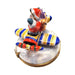Gift idea for someone who loves France: Santa on Airplane Limoges box