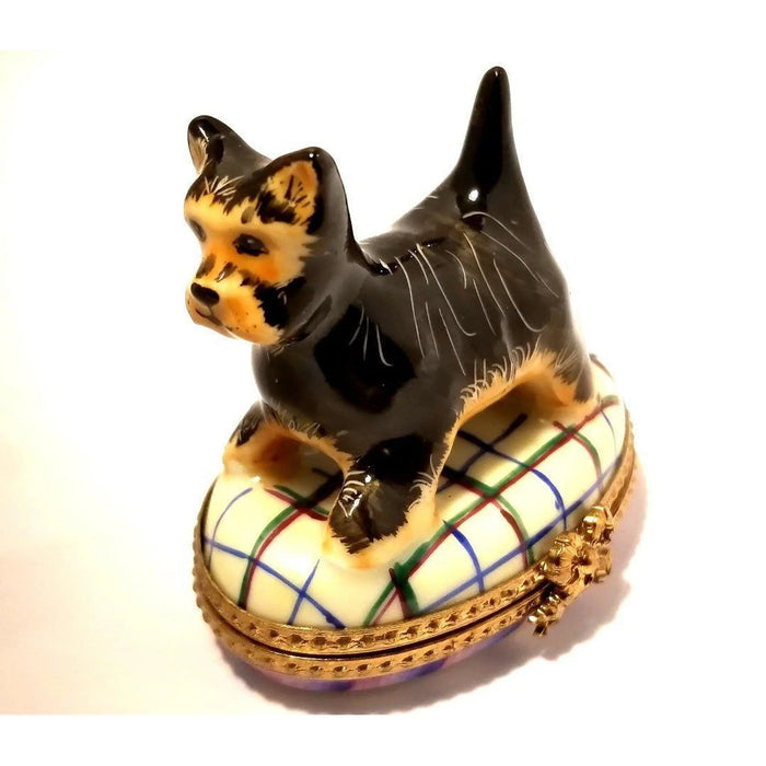 Scottish Terrier Trinket Box for Dog Lovers Porcelain Limoges dog Limoges Box Travel French Trinket Box