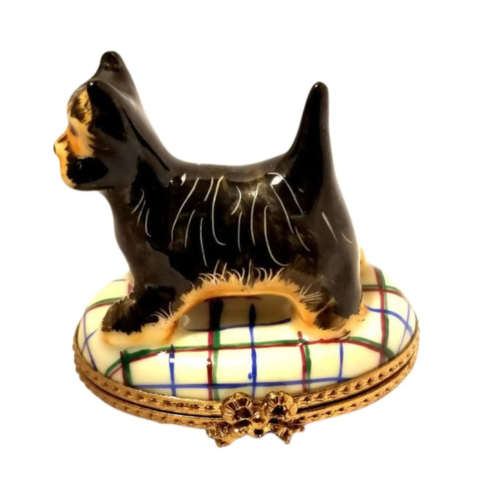 Scottish Terrier Trinket Box for Dog Lovers Porcelain Limoges dog Limoges Box Travel French Trinket Box