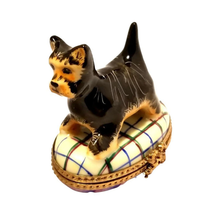 Scottish Terrier Trinket Box for Dog Lovers Porcelain Limoges dog Limoges Box Travel French Trinket Box