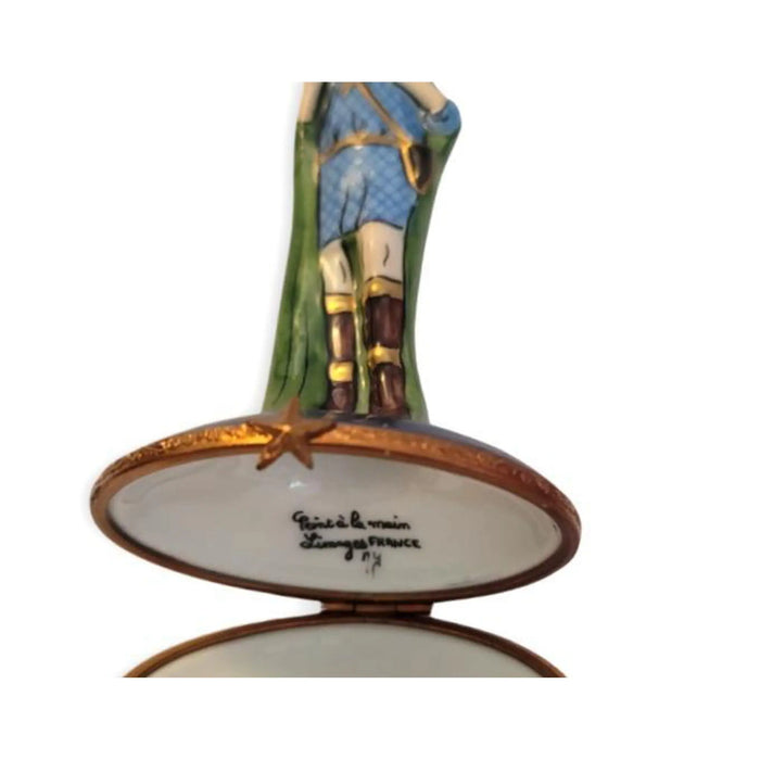 Shepherd Figurine for Collectors Porcelain Limoges nativity French Trinket Box