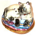 Siamese Cat Trinket for Cat Lovers Porcelain Limoges Cat French Trinket Box