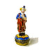 Fine art lovers will admire this Small Clown Flowers Limoges box